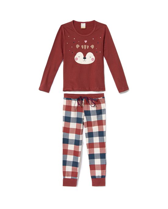 Pijama-100--Algodao-Menina-Lua-Encantada-Xadrez