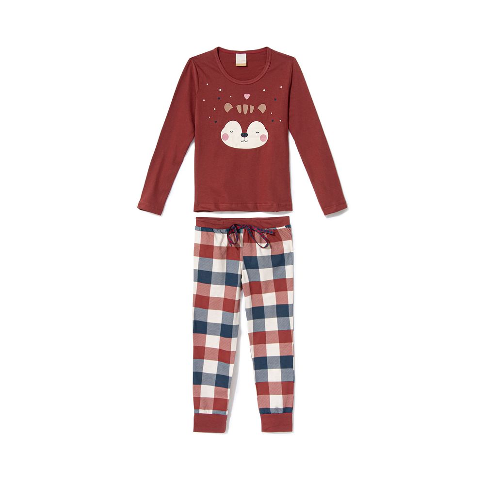 Pijama-100--Algodao-Menina-Lua-Encantada-Xadrez