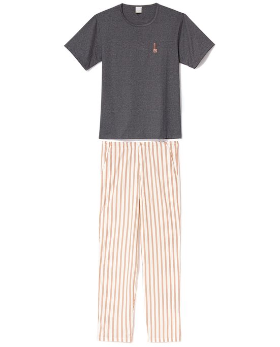 Pijama-Masculino-Lua-Encantada-Manga-Curta-e-Calca