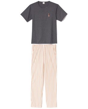 Pijama-Masculino-Lua-Encantada-Manga-Curta-e-Calca