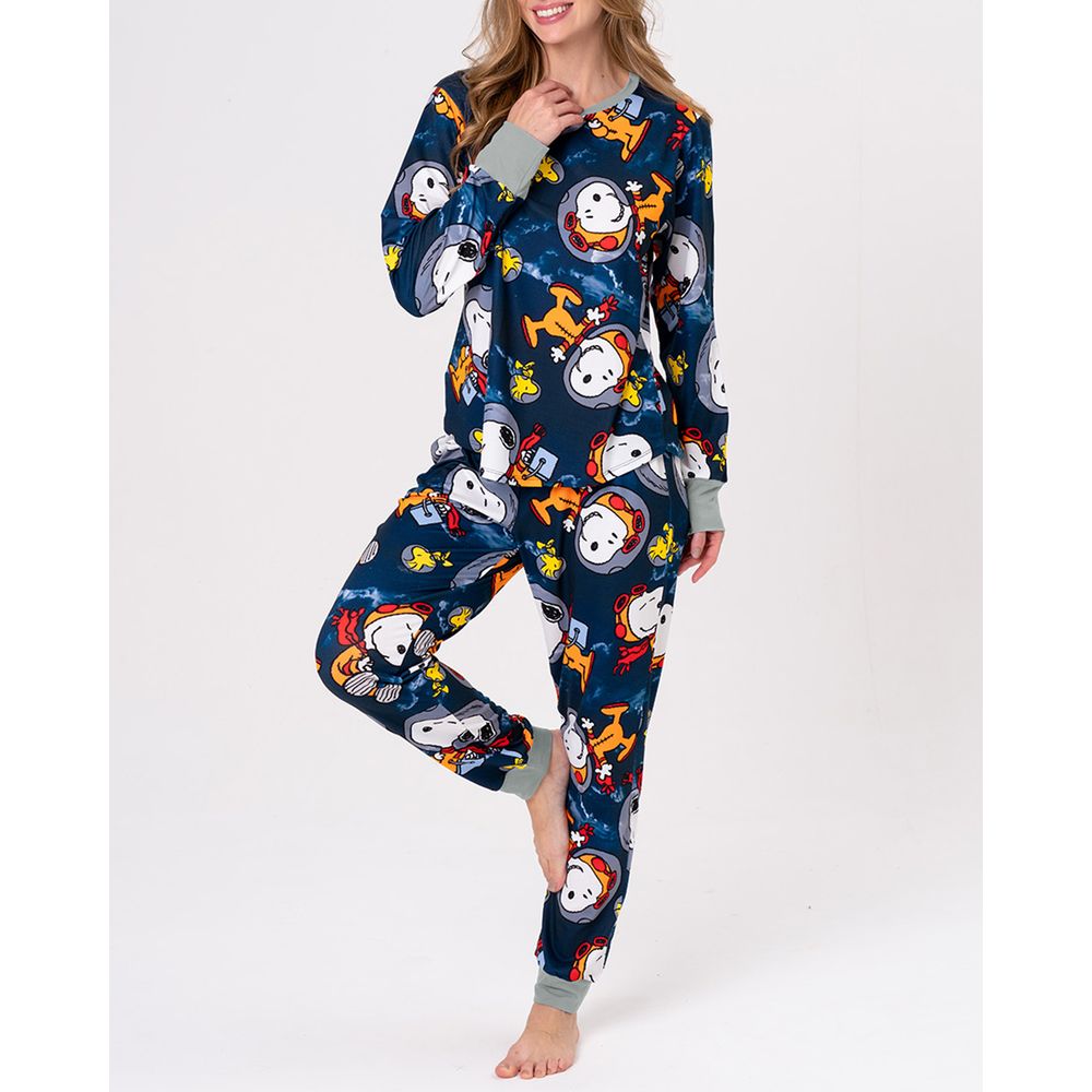 Pijama-Feminino-Snoopy-Astronauta-Acuo-Skin-Light