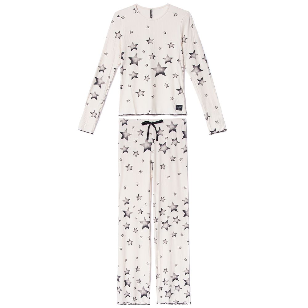 Pijama-Feminino-Lua-Lua-Canelado-Light-Star