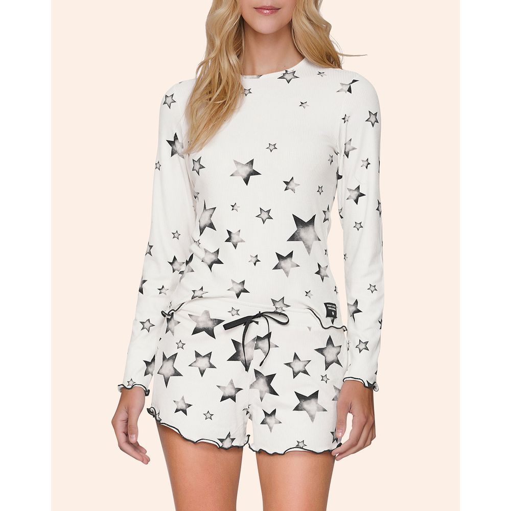 Pijama-Manga-Longa-e-Short-Lua-Lua-Canelado-Star