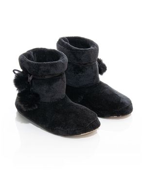Bota-Pantufa-Fleece-Daniela-Tombini-Pompom