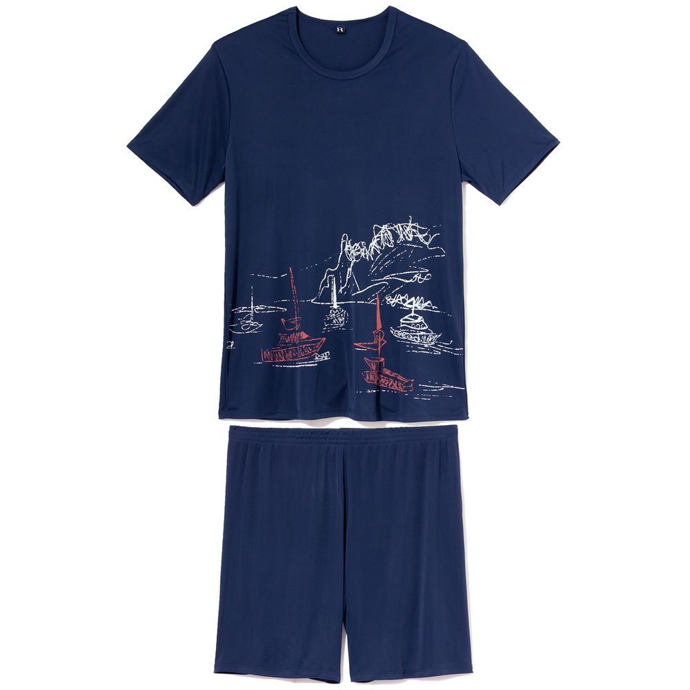 Pijama-Masculino-Recco-Microfibra-Amni®-Barcos