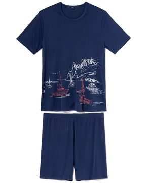 Pijama-Masculino-Recco-Microfibra-Amni®-Barcos